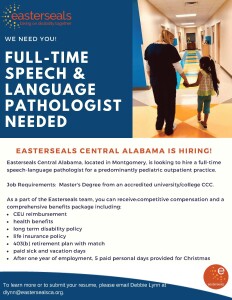 SLP flyer october HIRING FOR SPEECH